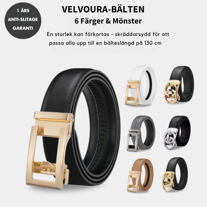 VELVOURA BELT: Easy-Click automatiskt läderbälte för kvinnor + GRATIS presentförpackning