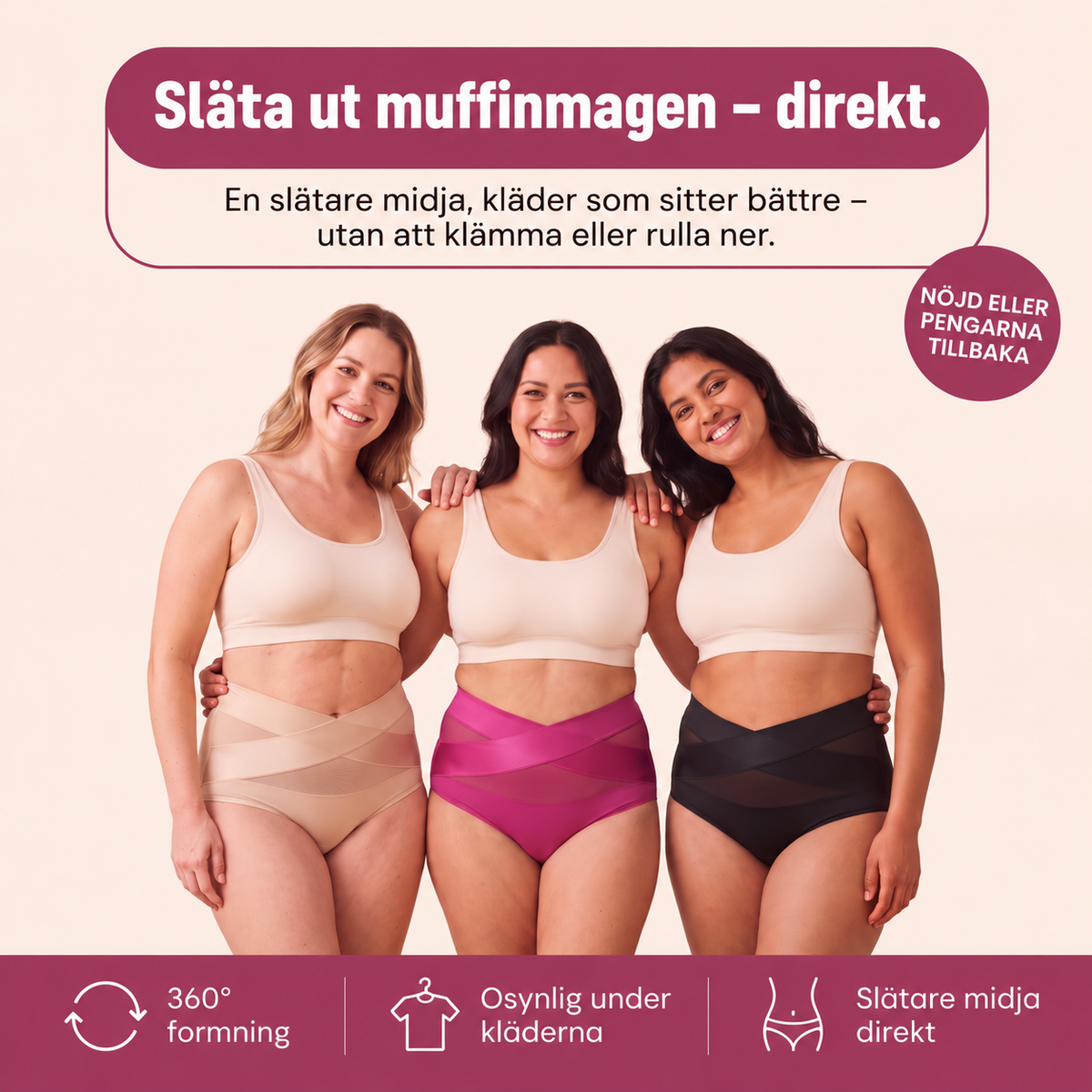 Carinova Sculpt Brief™ – 360° formande trosa