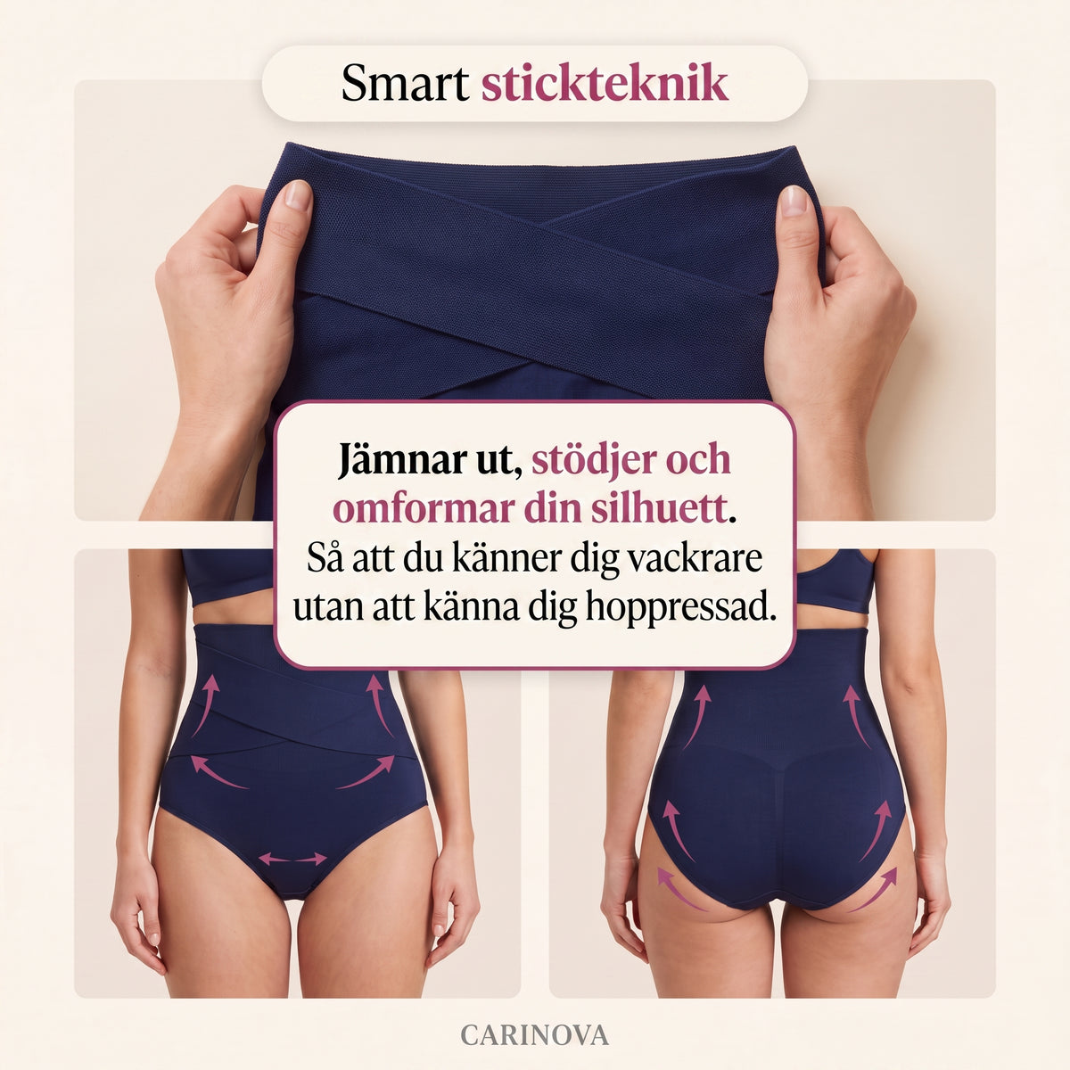 Carinova Sculpt Brief™ – 360° formande trosa