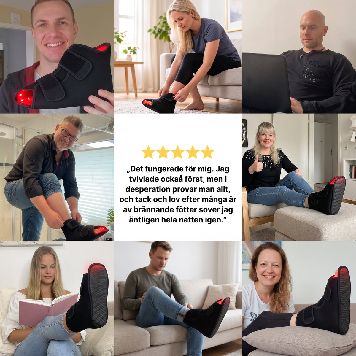 Carinova™ Rödljusterapi för fötterna