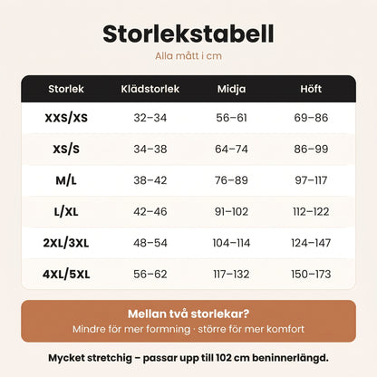 Termotights – Fodrade, ser ut som hud