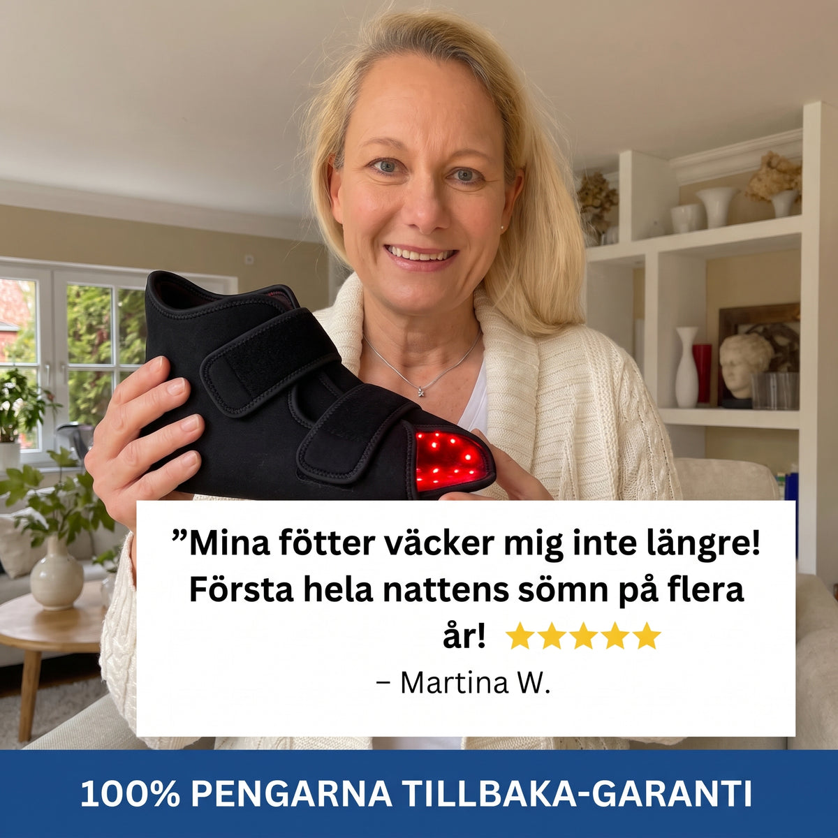 Carinova™ Rödljusterapi för fötterna